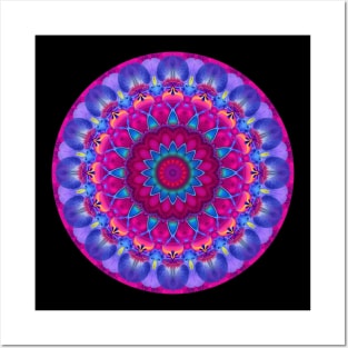 Mandala of Floral Bliss Posters and Art